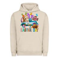 Pigment French Oak Easter Day With Truck Urban Hoodie - BundleAndBundleShop