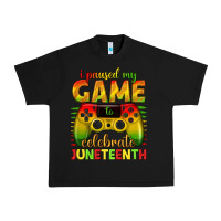 Black i paused my game celebrate juneteenth Urban Heavy Tee - texasbilliewilder