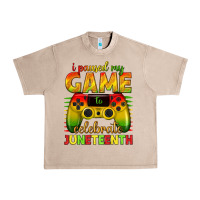 French Oak i paused my game celebrate juneteenth Urban Heavy Tee - texasbilliewilder