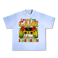 Grape Ice i paused my game celebrate juneteenth Urban Heavy Tee - texasbilliewilder