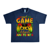 Navy i paused my game celebrate juneteenth Urban Heavy Tee - texasbilliewilder