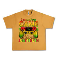 Peanut Butter i paused my game celebrate juneteenth Urban Heavy Tee - texasbilliewilder