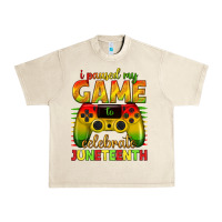 Sandshell i paused my game celebrate juneteenth Urban Heavy Tee - texasbilliewilder