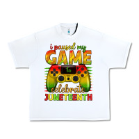 White i paused my game celebrate juneteenth Urban Heavy Tee - texasbilliewilder