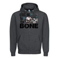 Smoke Chilled to the bone skull winter Zipper Hoodie - FaDigitalArtStudio