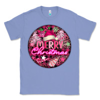 Colony Blue pink merry christmas Classic Tee - FaDigitalArtStudio