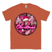 Copper pink merry christmas Classic Tee - FaDigitalArtStudio