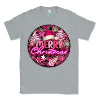 Heather Grey pink merry christmas Classic Tee - FaDigitalArtStudio