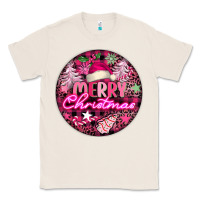 Natural pink merry christmas Classic Tee - FaDigitalArtStudio