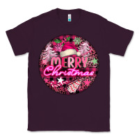Plum pink merry christmas Classic Tee - FaDigitalArtStudio