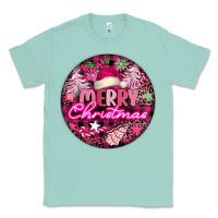 Seafoam pink merry christmas Classic Tee - FaDigitalArtStudio