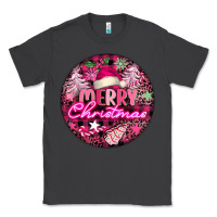 Smoke pink merry christmas Classic Tee - FaDigitalArtStudio