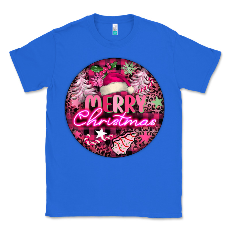 Pink Merry Christmas Classic Tee by FaDigitalArtStudio | Teevron