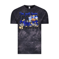 Cloud Black im just here for the snacks volleyball brother Vintage Tee - Zillion Design Studio