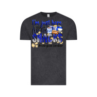 Vintage Black im just here for the snacks volleyball brother Vintage Tee - Zillion Design Studio