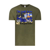 Vintage Olive im just here for the snacks volleyball brother Vintage Tee - Zillion Design Studio