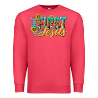 Cardinal but first jesus Premium Sweatshirt - NancyCooperArtShop