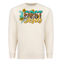 Sandshell but first jesus Premium Sweatshirt - NancyCooperArtShop