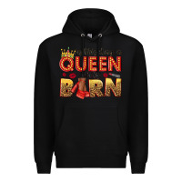 Black on this day a queen was born Premium Hoodie - NancyCooperArtShop