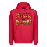 Cardinal on this day a queen was born Premium Hoodie - NancyCooperArtShop