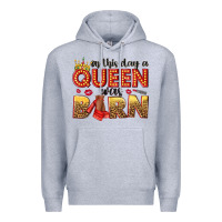 Heather Grey on this day a queen was born Premium Hoodie - NancyCooperArtShop