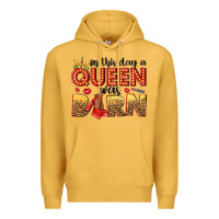 Mustard on this day a queen was born Premium Hoodie - NancyCooperArtShop