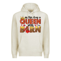 Oatmeal Heather on this day a queen was born Premium Hoodie - NancyCooperArtShop