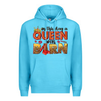 Ocean Blue on this day a queen was born Premium Hoodie - NancyCooperArtShop