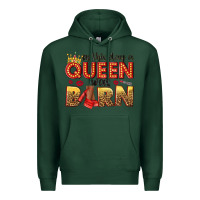 Sports Green on this day a queen was born Premium Hoodie - NancyCooperArtShop