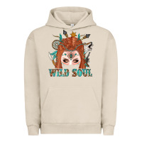 Pigment French Oak Western İndian Wild Soul With Braid Hair Woman Urban Hoodie - BundleAndBundleShop