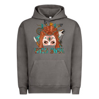 Pigment Tornado Western İndian Wild Soul With Braid Hair Woman Urban Hoodie - BundleAndBundleShop