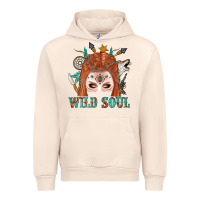 Sandshell Western İndian Wild Soul With Braid Hair Woman Urban Hoodie - BundleAndBundleShop