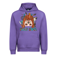 Tulip Western İndian Wild Soul With Braid Hair Woman Urban Hoodie - BundleAndBundleShop