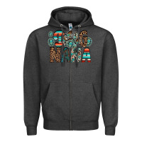 Charcoal Heather dog nana Zipper Hoodie - RacoonDesign