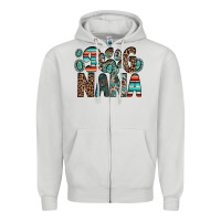 Dove Grey dog nana Zipper Hoodie - RacoonDesign