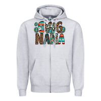 Heather Grey dog nana Zipper Hoodie - RacoonDesign