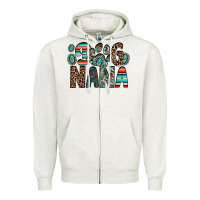 Oatmeal Heather dog nana Zipper Hoodie - RacoonDesign