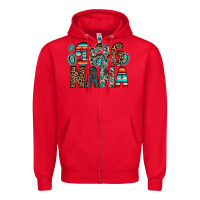 Red dog nana Zipper Hoodie - RacoonDesign