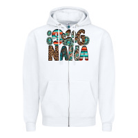 White dog nana Zipper Hoodie - RacoonDesign