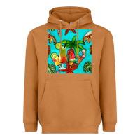 Meerkat summer drinks and ice cream Heavyweight Hoodie - BundleAndBundleShop