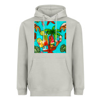 Moon Dust summer drinks and ice cream Heavyweight Hoodie - BundleAndBundleShop