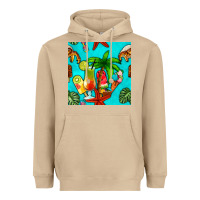 Mushroom summer drinks and ice cream Heavyweight Hoodie - BundleAndBundleShop