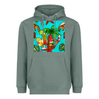 Sage summer drinks and ice cream Heavyweight Hoodie - BundleAndBundleShop