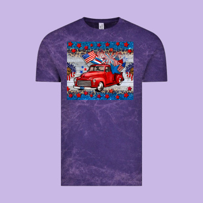 American Truck 4th Of July Tumbler Vintage Tee Designed By Barkaloodesign