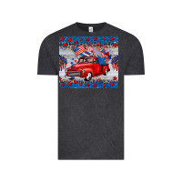 Vintage Black american truck 4th of july tumbler Vintage Tee - BarkalooDesign