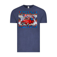 Vintage Denim american truck 4th of july tumbler Vintage Tee - BarkalooDesign