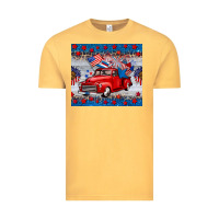 Vintage Mustard american truck 4th of july tumbler Vintage Tee - BarkalooDesign