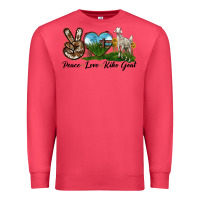 Cardinal Peace Love Kiko Goat Premium Sweatshirt - LillyAllenDesigns