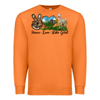Carrot Peace Love Kiko Goat Premium Sweatshirt - LillyAllenDesigns