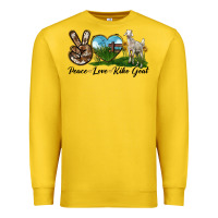 Lemon Peace Love Kiko Goat Premium Sweatshirt - LillyAllenDesigns